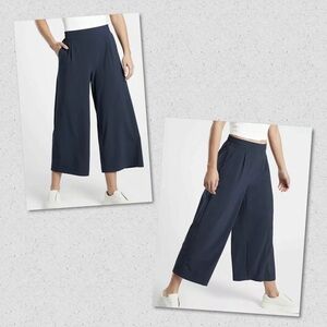 Athleta Navy Wide Leg Pants